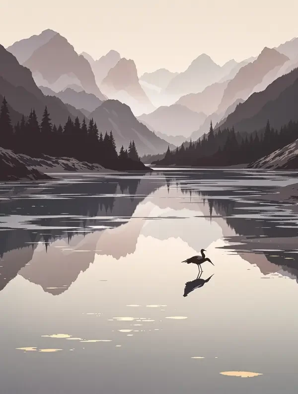 寒潭鹤影 - 雅致影像封面